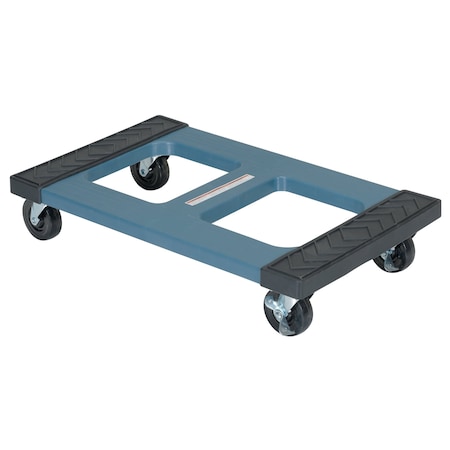 Vestil Blue Polyethylene Dolly Padded Top 1000 lb Capacity 18 x 30 DOL-1830-P